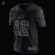 Men's Buffalo Bills Jim Kelly Nike Black Retired Player RFLCTV Limited Jersey