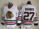 Men's Chicago Blackhawks #27 Jeremy Roenick White Throwback NHL Jersey