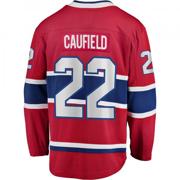 Men's Montreal Canadiens Cole Caufield Fanatics Red Home Breakaway Replica Jersey