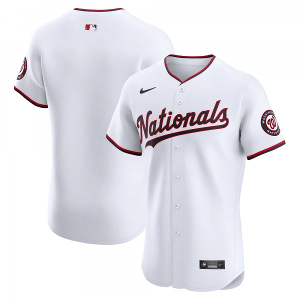 Men's Washington Nationals Nike White Home Elite Jersey