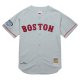 Men's Boston Red Sox Pedro Martinez Mitchell & Ness Gray 2004 Cooperstown Collection Throwback Jersey