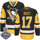 Pittsburgh Penguins #17 Bryan Rust Black Alternate 2017 Stanley Cup Final Patch Stitched NHL Jersey