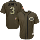 Cincinnati Reds #3 Scooter Gennett Green Salute to Service Stitched MLB Jersey