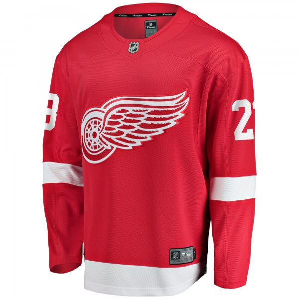 Men's Detroit Red Wings Lucas Raymond Fanatics Red Home Breakaway Player Jersey