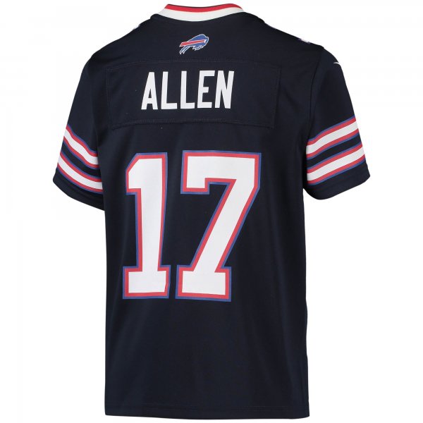 Youth Buffalo Bills Josh Allen Nike Navy Inverted Team Game Jersey