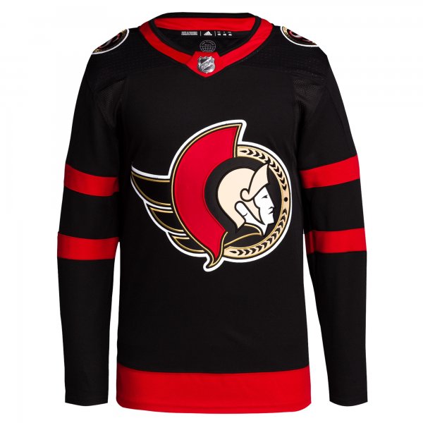 Men's Ottawa Senators adidas Black Home Primegreen Blank Jersey