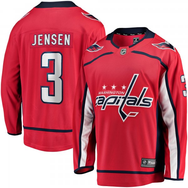 Men's Washington Capitals Nick Jensen Fanatics Red Replica Player Jersey