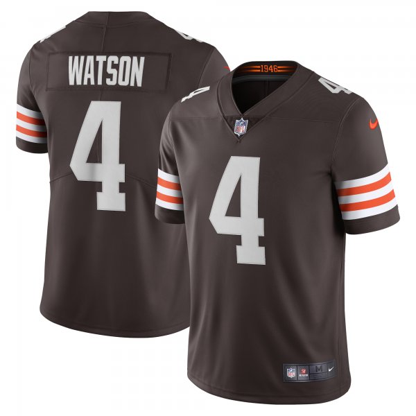 Men's Cleveland Browns Deshaun Watson Nike Brown Vapor Limited Jersey