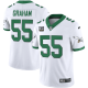 Men's Philadelphia Eagles #55 Brandon Graham Kelley Green Throwback White Limited NFL jersey