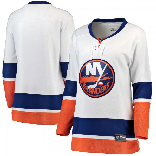 Women's New York Islanders Fanatics White Away Breakaway Jersey