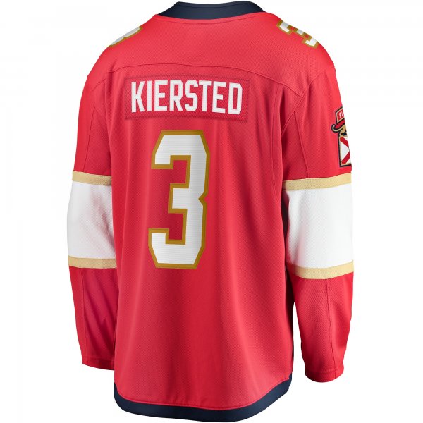 Men's Florida Panthers Matt Kiersted Fanatics Red Home Team Breakaway Player Jersey