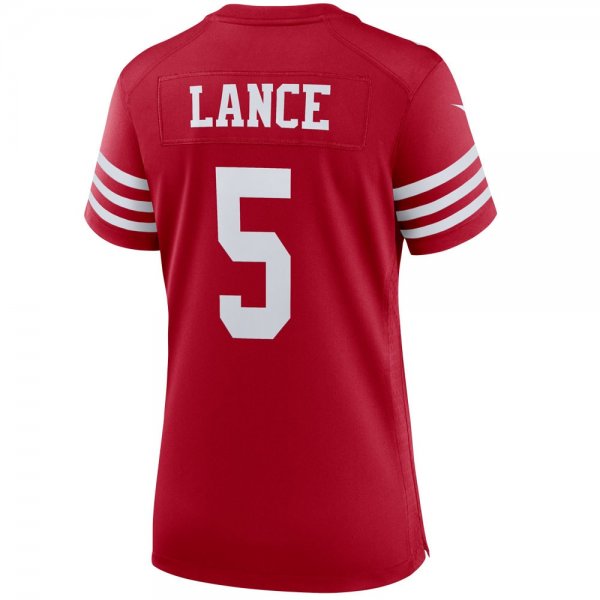 Women's San Francisco 49ers Trey Lance Nike Scarlet Player Jersey