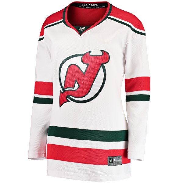 Women's New Jersey Devils Fanatics White 2022/23 Heritage Premier Breakaway Jersey