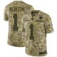 Nike Carolina Panthers #1 Cam Newton Camo Youth Stitched NFL Limited 2018 Salute to Service Jersey