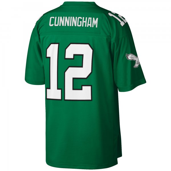 Men's Philadelphia Eagles Randall Cunningham Mitchell & Ness Kelly Green Big & Tall 1990 Retired Player Replica Jersey