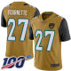 Jacksonville Jaguars #27 Leonard Fournette Gold Men's Stitched NFL Limited Rush 100th Season Jersey