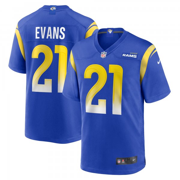 Men's Los Angeles Rams Zach Evans Nike Royal Home Game Jersey