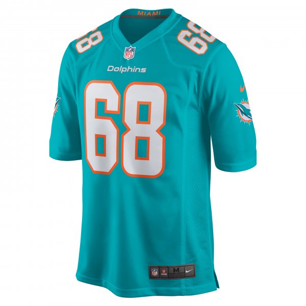 Men's Miami Dolphins Robert Hunt Nike Aqua Game Jersey