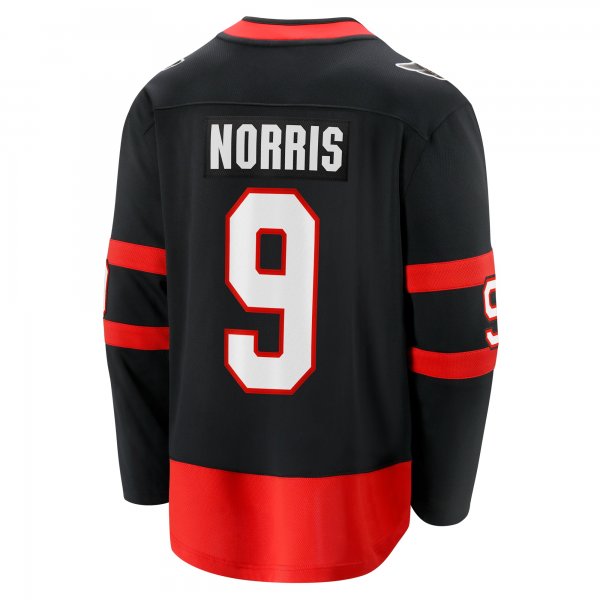 Men's Ottawa Senators Josh Norris Fanatics Black Home Breakaway Jersey