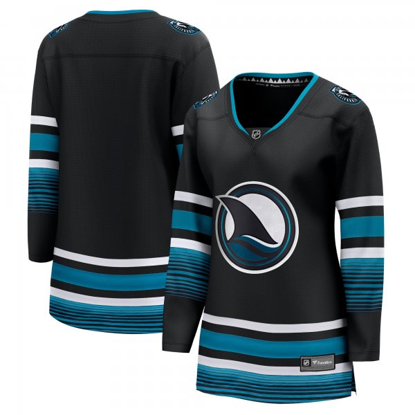 Women's San Jose Sharks Fanatics Black Alternate Premier Breakaway Jersey