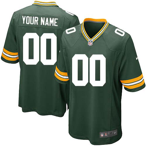 Nike Green Bay Packers Customized Green Stitched Elite Youth NFL Jersey