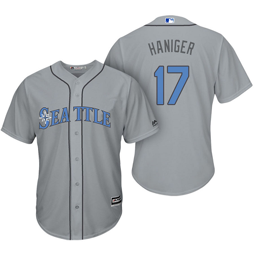 Seattle Mariners #17 Mitch Haniger 2017 Father's Day Gray Jersey