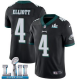 Youth Nike NFL Philadelphia Eagles #4 Jake Elliott Limited Alternate Black Vapor Untouchable Super Bowl LII Jersey