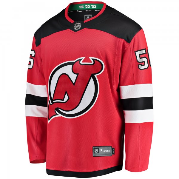 Men's New Jersey Devils Erik Haula Fanatics Red Home Breakaway Player Jersey