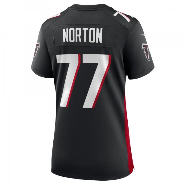 Women's Atlanta Falcons Storm Norton Nike  Black  Game Jersey