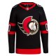 Men's Ottawa Senators  adidas Black Home  Primegreen Custom Jersey