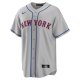 Men's New York Mets Jacob deGrom Nike Gray Road Replica Player Name Jersey