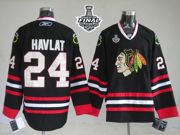 Chicago Blackhawks #24 Martin Havlat Black 2015 Stanley Cup Stitched NHL Jerse