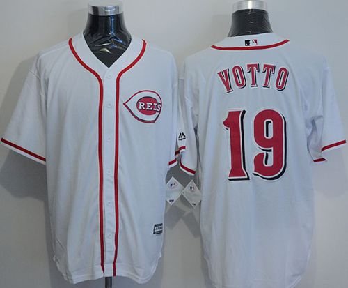 Cincinnati Reds #19 Joey Votto White New Cool Base Stitched MLB Jersey