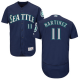 Seattle Mariners #11 Edgar Martinez Navy Blue Flexbase Collection Stitched MLB Jersey