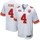 Chad Henne #4 Kansas City Chiefs Super Bowl LVII Champions 3 Stars Men's Game White NFL Jersey