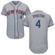 New York Mets #4 Lenny Dykstra Grey Flexbase Collection Stitched MLB Jersey