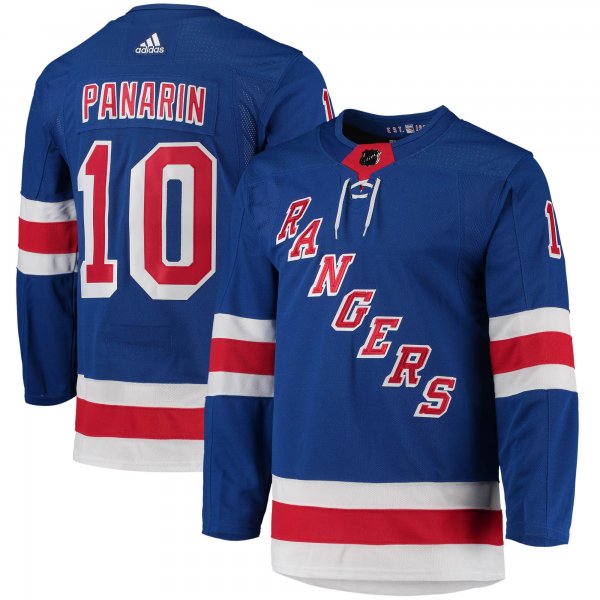 Men's New York Rangers Artemi Panarin adidas Blue Home Primegreen Player Jersey