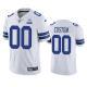 Men's Dallas Cowboys Custom White 60th Anniversary Vapor Limited Nike Jersey