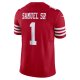 Men's San Francisco 49ers Deebo Samuel Sr Nike Scarlet Vapor F.U.S.E. Limited Jersey