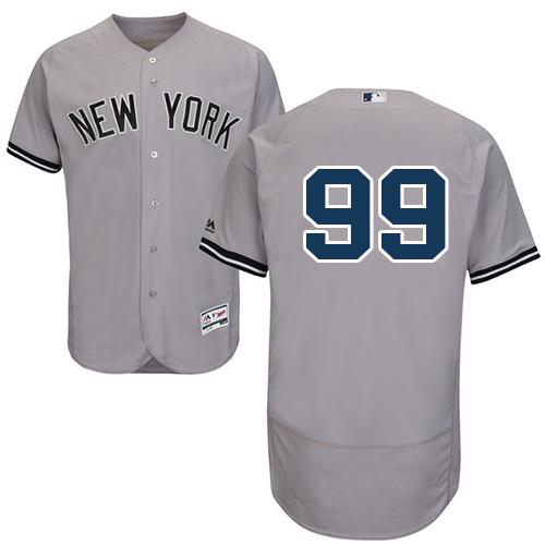 New York Yankees #99 Aaron Judge Grey Flexbase Collection Stitched MLB Jersey