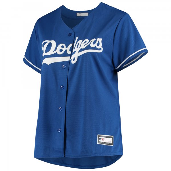 Women's Los Angeles Dodgers Royal Plus Size Sanitized Replica Team Jersey