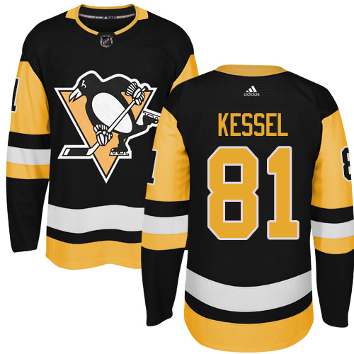 Adidas Pittsburgh Penguins #81 Phil Kessel Black Home Stitched NHL Jersey