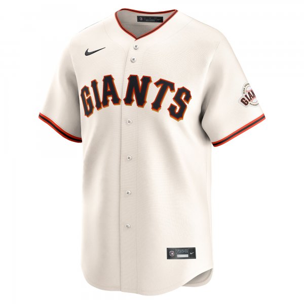 Men's San Francisco Giants Nike Cream Home Limited Jersey