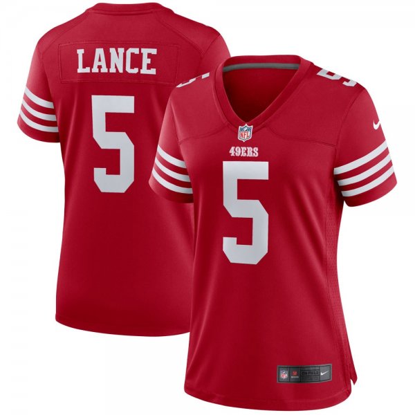 Women's San Francisco 49ers Trey Lance Nike Scarlet Player Jersey