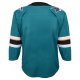 Youth San Jose Sharks Teal Home Premier Blank Jersey