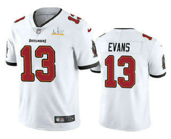 Men's Tampa Bay Buccaneers #13 Mike Evans White 2021 Super Bowl LV Vapor Untouchable Stitched Nike Limited NFL Jersey