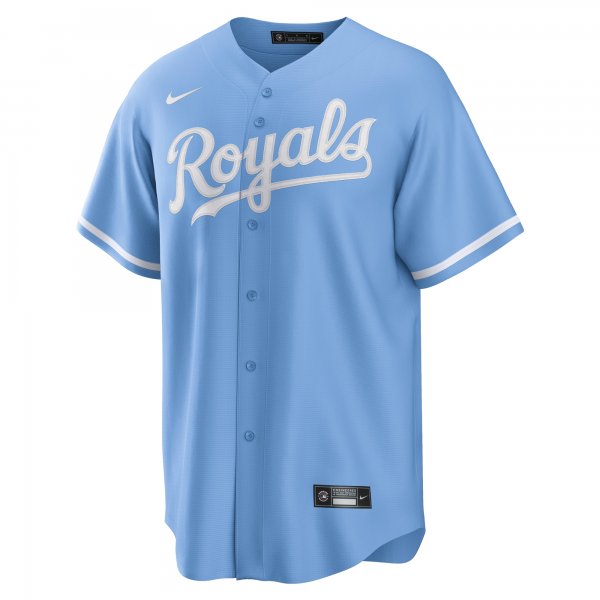 Men's Kansas City Royals Nike Light Blue Alternate Replica Team Logo Jersey