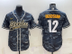 Men's Pittsburgh Steelers #12 Terry Bradshaw Camouflage Stitched Baseball Cool Base Jersey