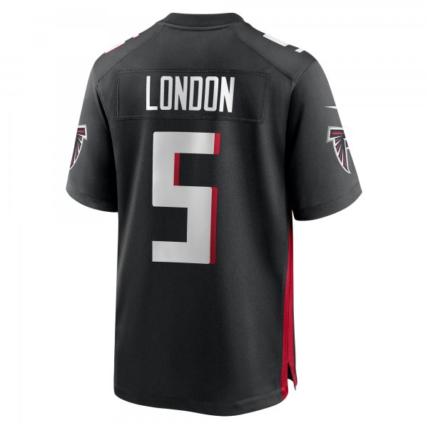 Men's Atlanta Falcons Drake London Nike Black Player Game Jersey