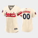 Women's Los Angeles Angels Custom Cream 2022 City Connect Cool Base MLB Jersey